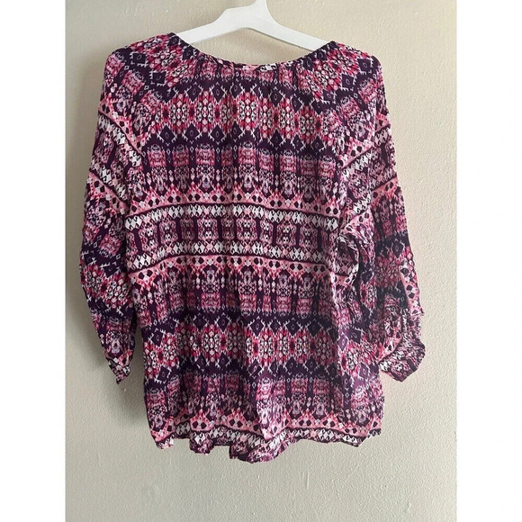 Laura Scott Women’s Boho Top front tie XL - Picture 2 of 7